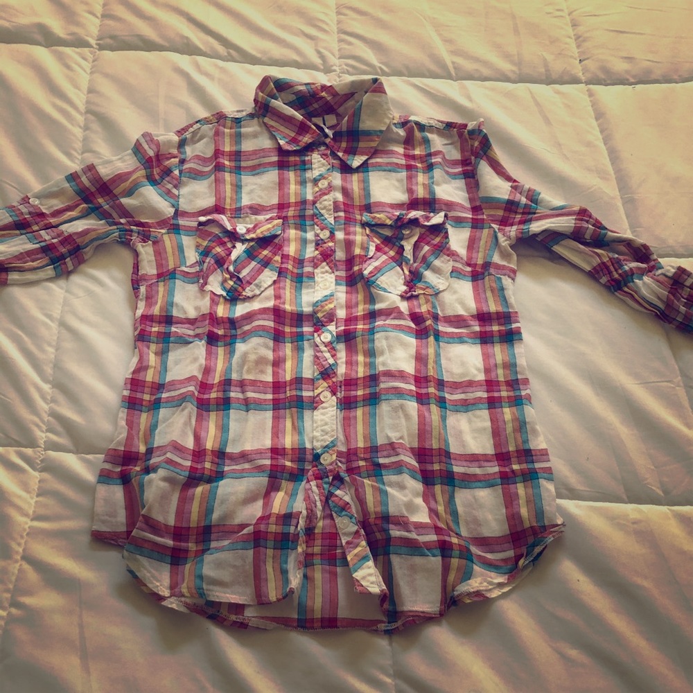 Button Down Plaid Shirt